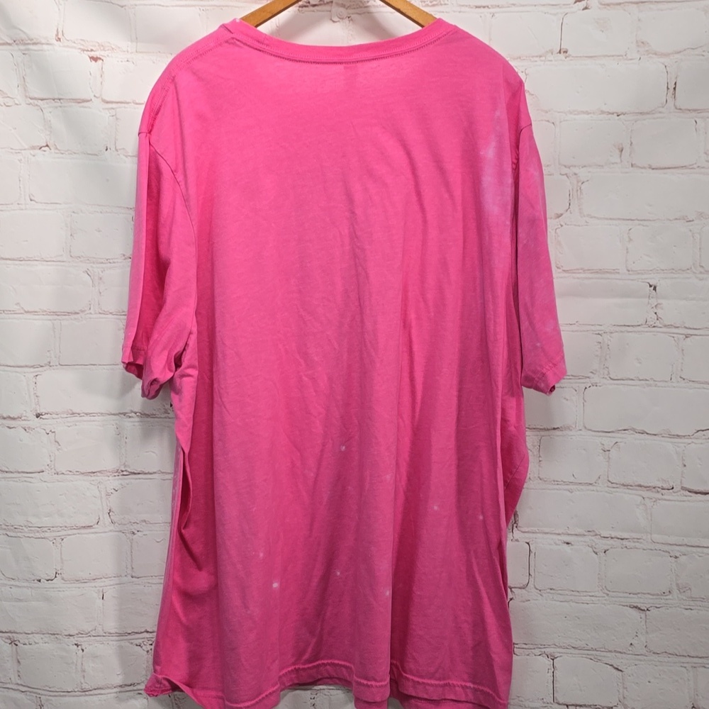 Canvas Bleached Breast Cancer Awareness T-shirt Womens Size 4x - Picture 5 of 7